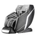 4D Deluxe Gray and Black Zero Gravity and Space Saving Faux Leather Heated Massage Chair with Sl-Track and Bluetooth