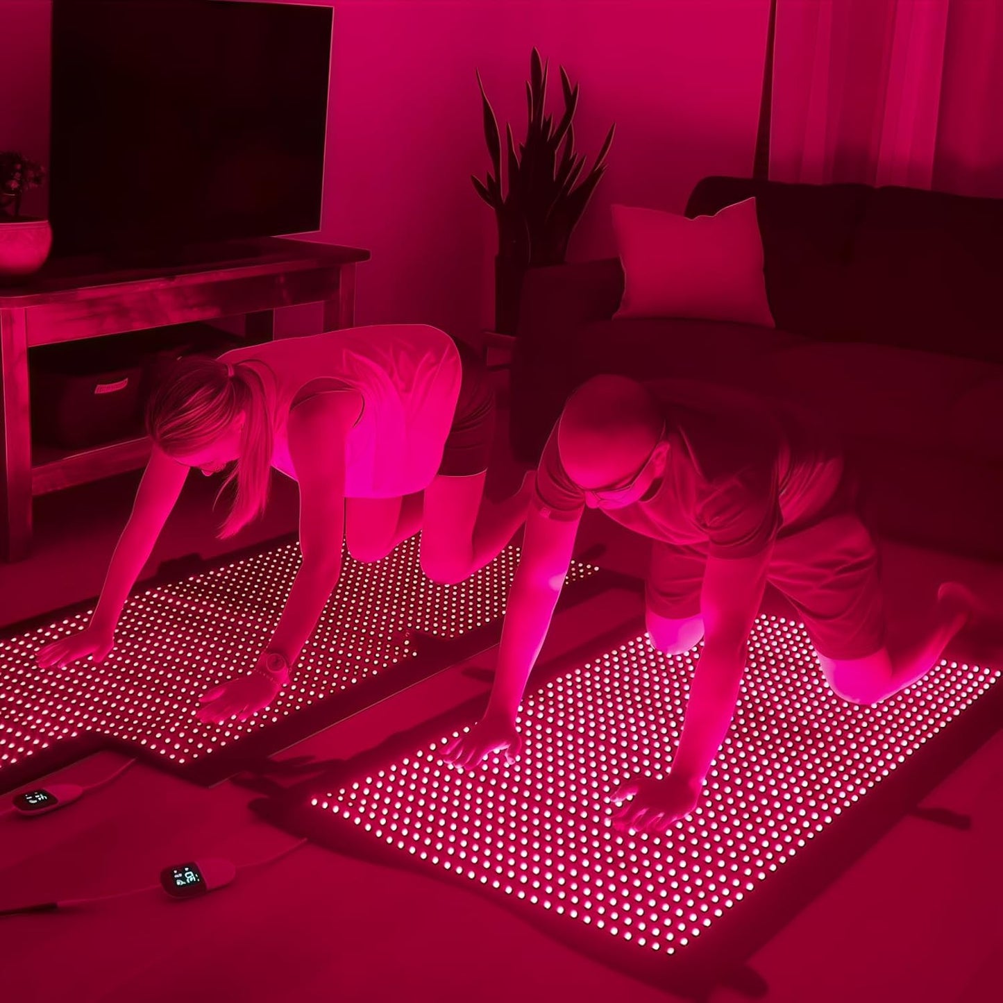 2026 Upgraded Dual Wavelength LED Beads 660Nm&850Nm Red Light Therapy Mat Full Body, Used to Face and Body Pain Relief Skin Health Personal Care for Women Men, 75" X 35'' (Black)