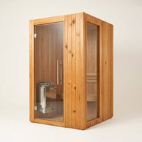 Logan 1 - Person Traditional Steam Sauna in Cedar — Studio Shot